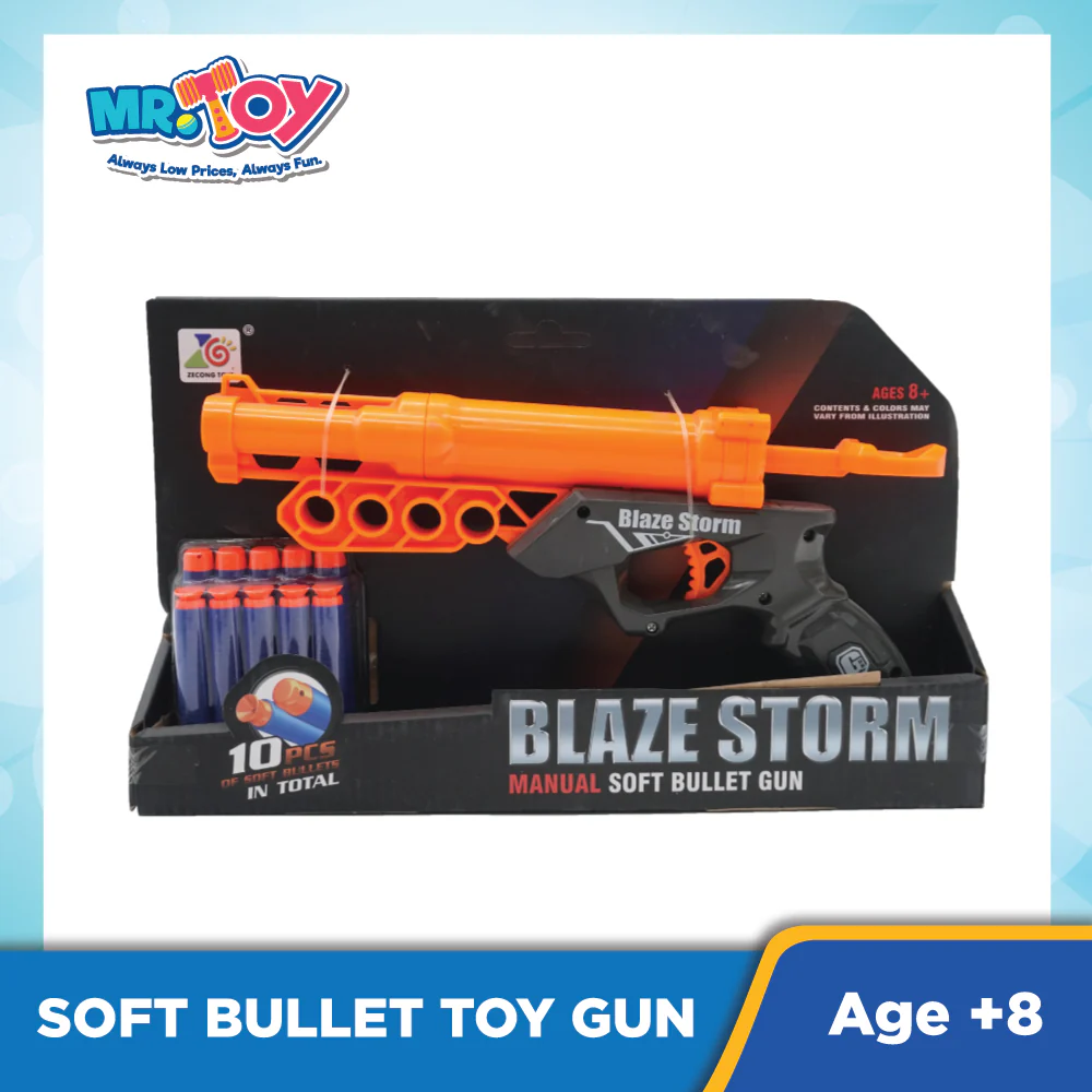 Blaze Storm Long Toy Gun with Soft Bullet - Image 2