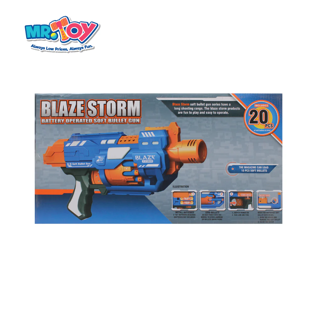 BLAZE STORM Soft Bullet Gun For Kids-20PCS - Image 2