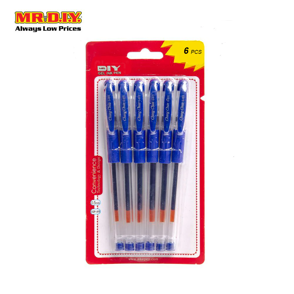 (MR.DIY) Black Gel Ink Pen 0.5mm (6 Pcs) - Image 5