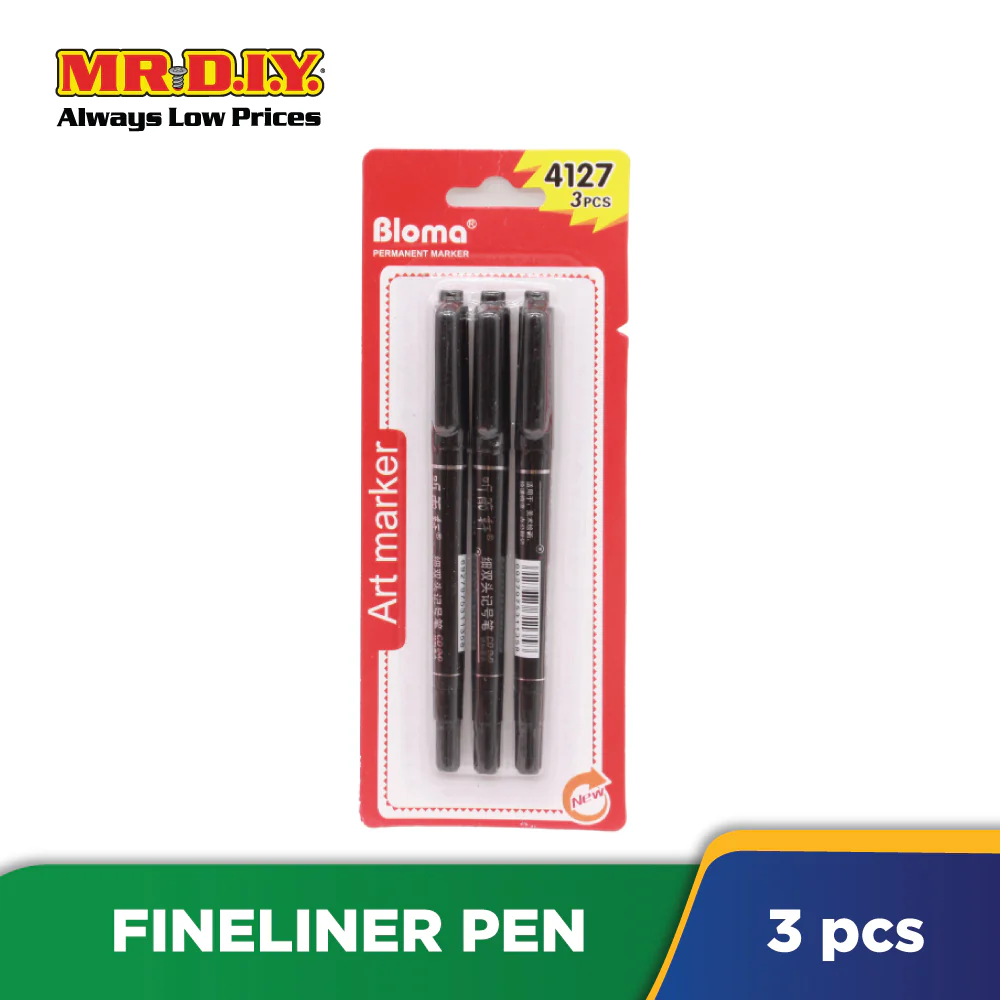 (MR.DIY) Bloma Permanent Marker (3pcs) - Image 3