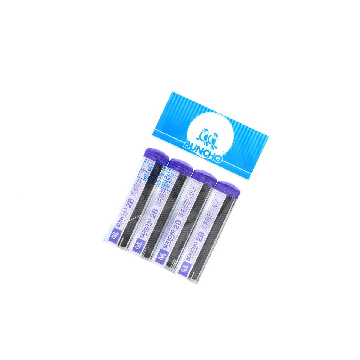 (MR.DIY) BUNCHO 2B Pencil Lead [0.5mm] (4 in 1 Pack) - Image 4