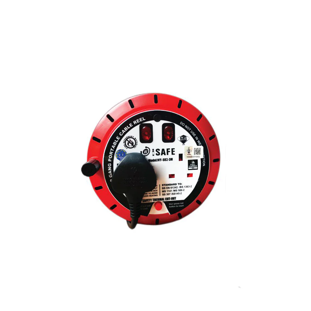 (MR.DIY) Cable Extension Reel 2 Gang Socket [1.25mm] (7m) - Image 2