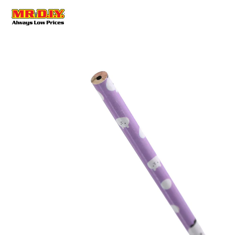 (MR.DIY) CAMRY Cute Animal Pencils With Rubber Eraser Head (6pcs) - Image 2