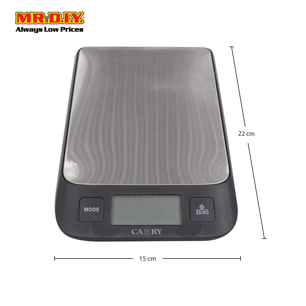 CAMRY Electronic Kitchen Scale (22cm x 15cm) - Image 4