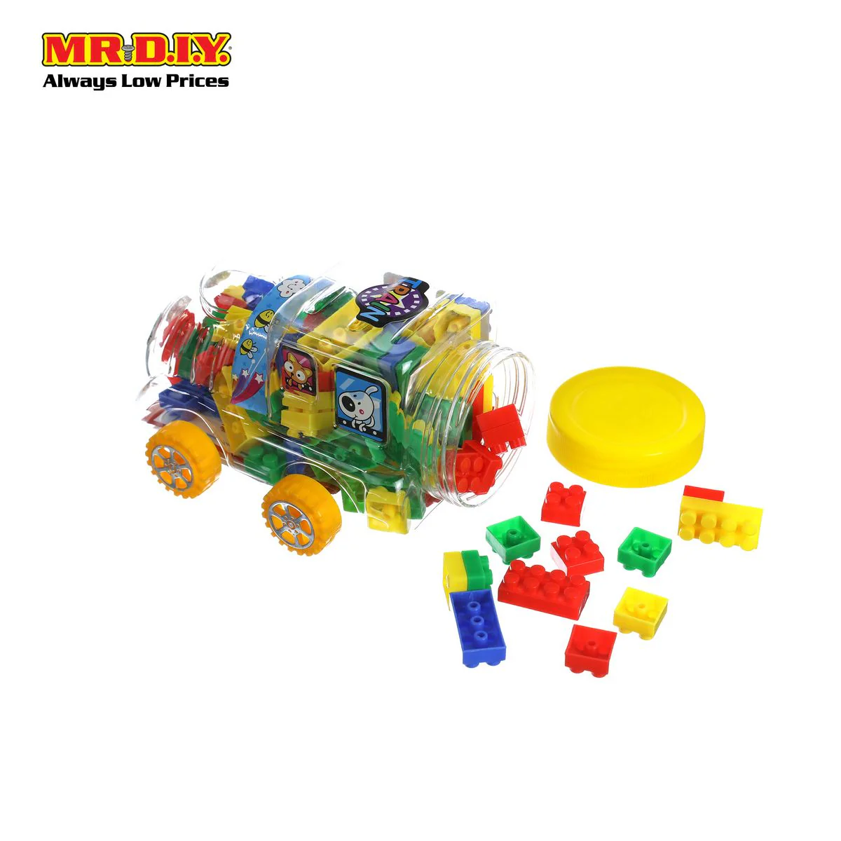 Car Container with Wheels Building Blocks Set - Image 3