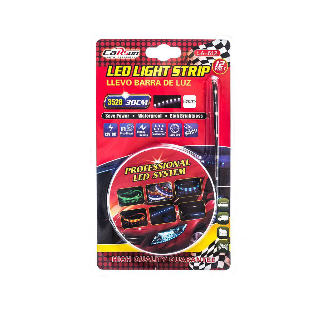 CARSUN 12V 30cm LED Light Strip (White) - Image 4
