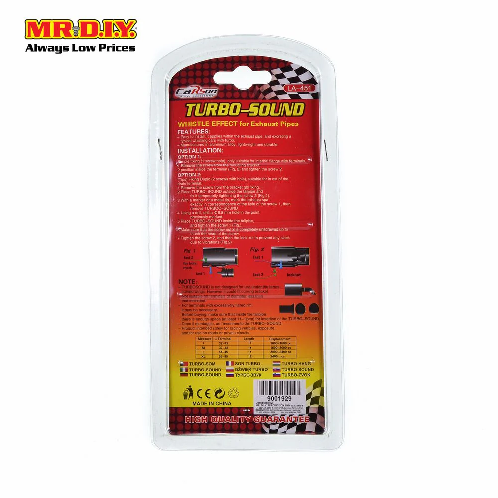 CARSUN M Size Universal Car Turbo Muffler Exhaust Sound Whistle - Image 5