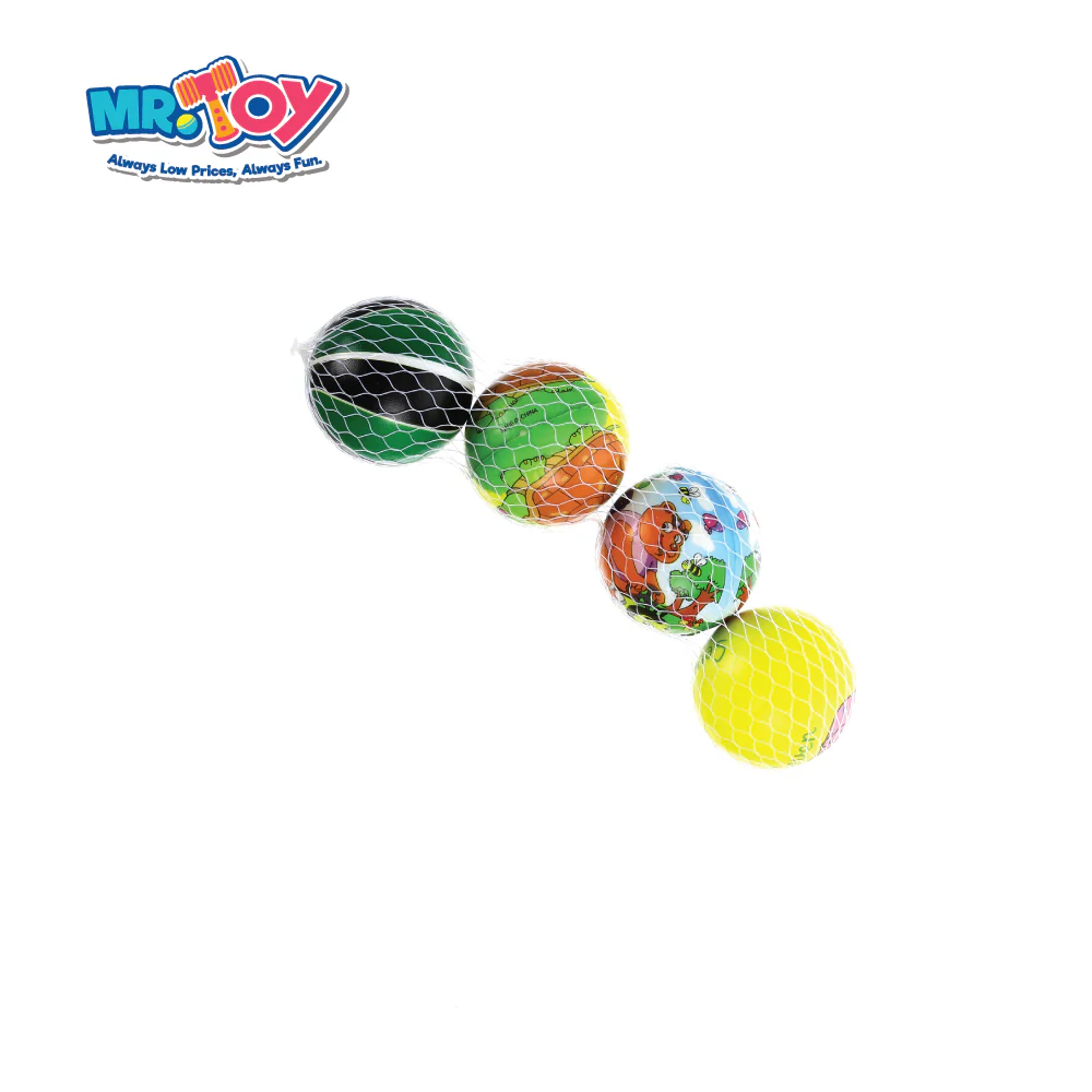 Cartoon Texture Ball 4 Pcs 6.3CM - Image 3