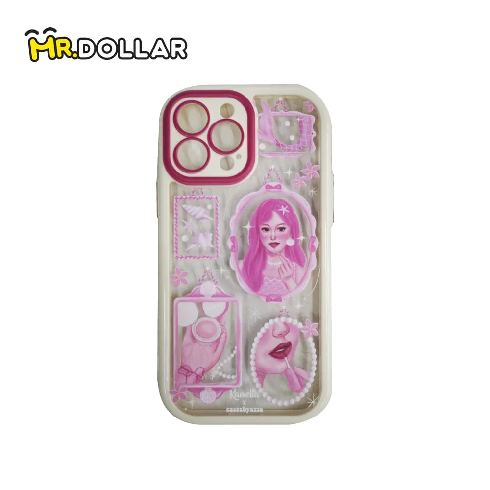 CASEBYAZZA x KAMELIA Thick Double-Layered Phone Case + Pink Shell Pop Socket - Image 11
