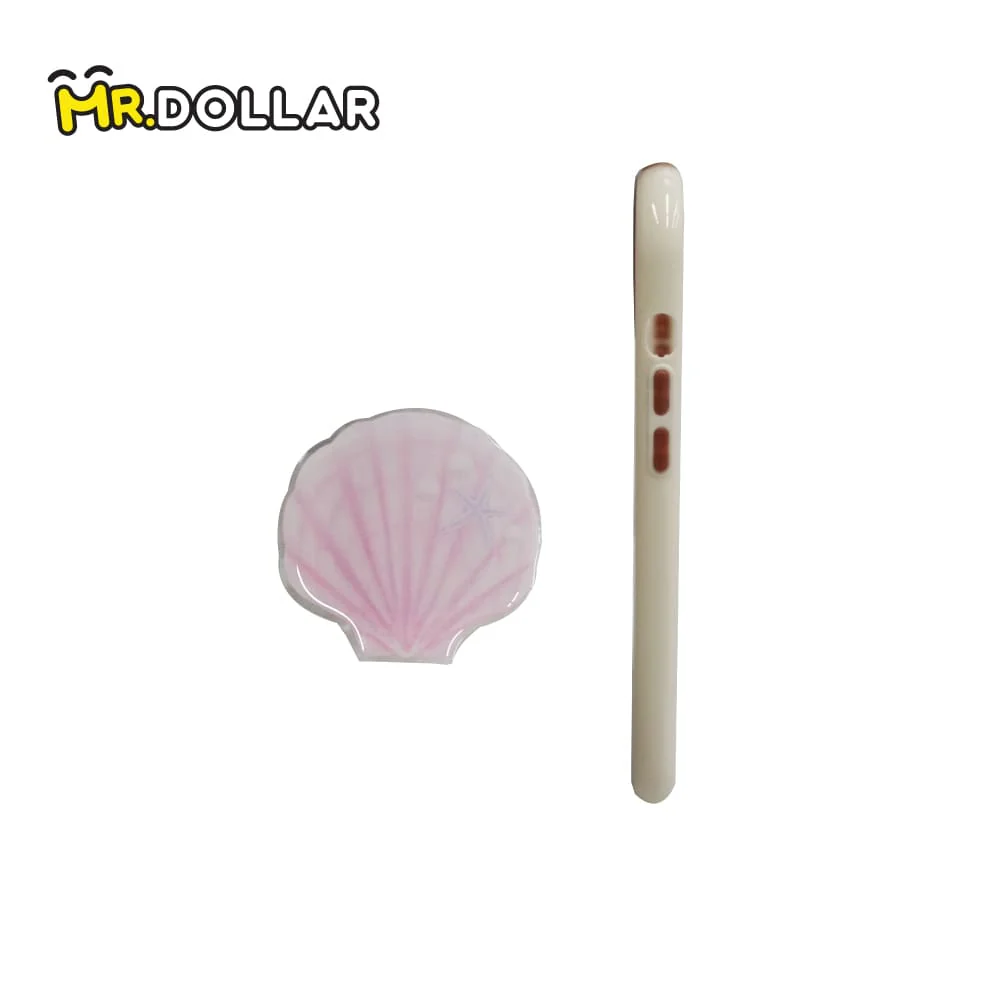 CASEBYAZZA x KAMELIA Thick Double-Layered Phone Case + Pink Shell Pop Socket - Image 5