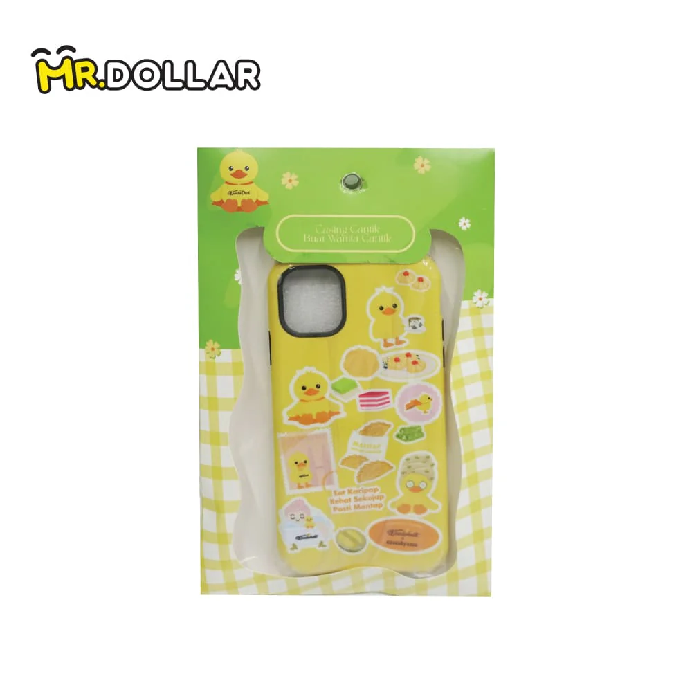 CASESBYAZZA x WUNDERBATH Thick Double-Layered Duckling Phone Case + Curry Puff Pop Socket - Image 3