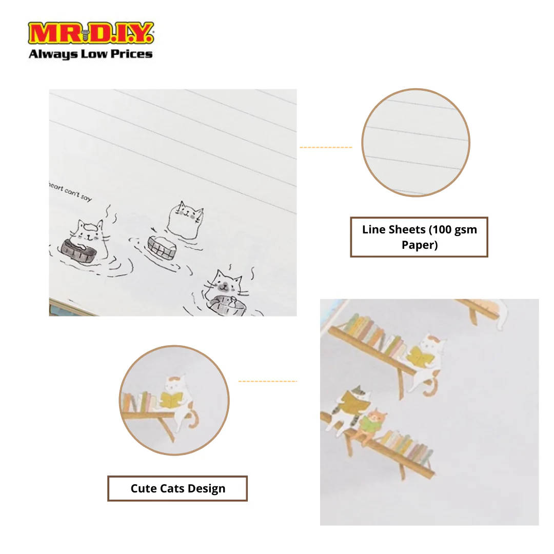 (MR.DIY) Cat Design Notebook (10.55cmx10.1cm) - Image 6