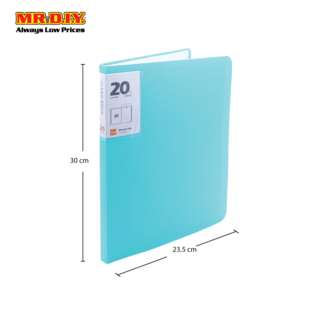 CHANYI Clear 20 Pages A4 Document File Folder - Image 4