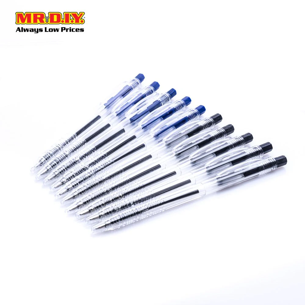 (MR.DIY) Cheng Rong Ball Point Pen in 2 Colors (10 pcs) - Image 2