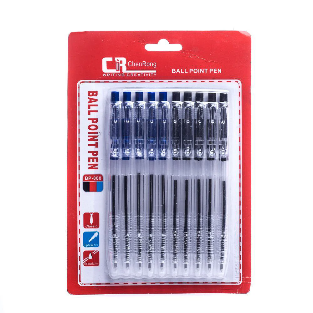 (MR.DIY) Cheng Rong Ball Point Pen in 2 Colors (10 pcs) - Image 4