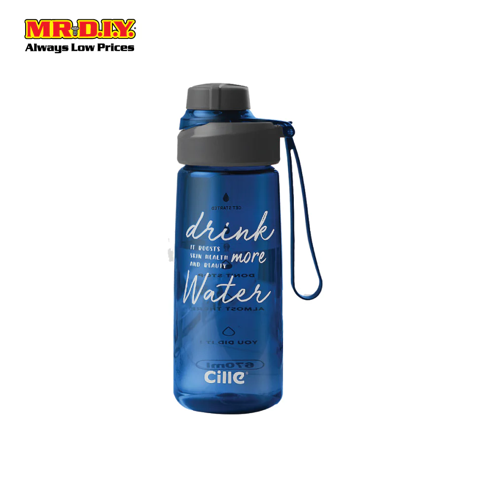 CILLE Drink More Water Print Design Bottle (850ml) - Image 2