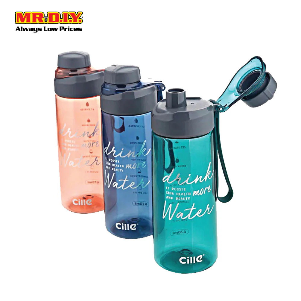CILLE Drink More Water Print Design Bottle (850ml) - Image 3