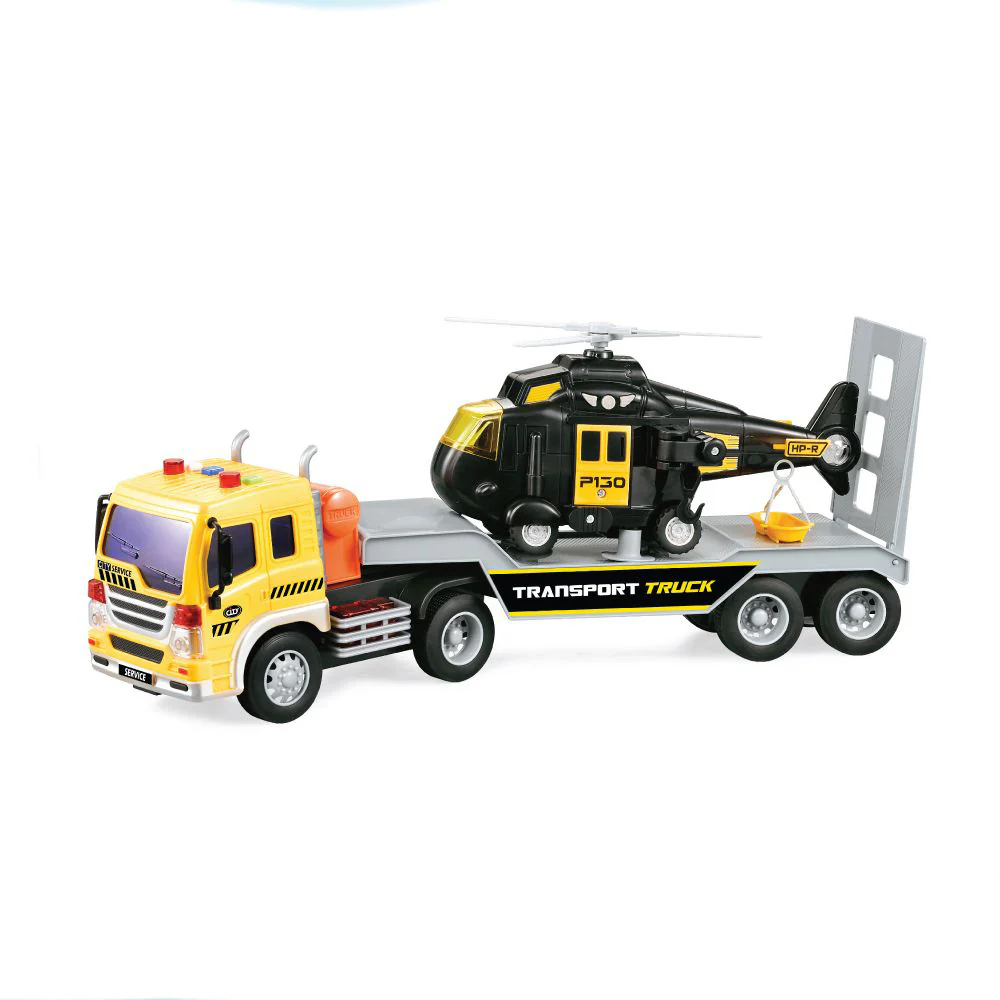 (MR. TOY) City Service Series Transport Truck Inertial Motion Toy with Light & Sound - Image 5