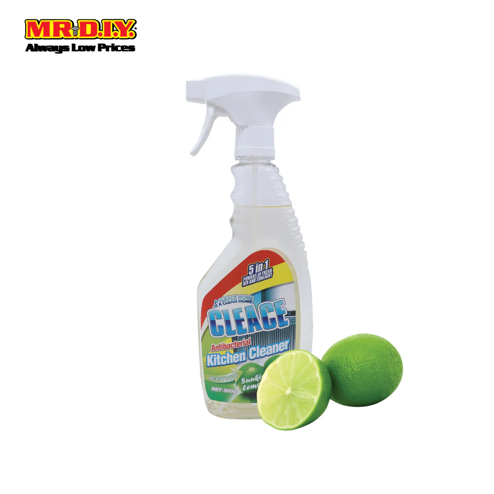 CLEACE 5 in1 Antibacterial Kitchen Cleaner Spray 500ml - Image 2