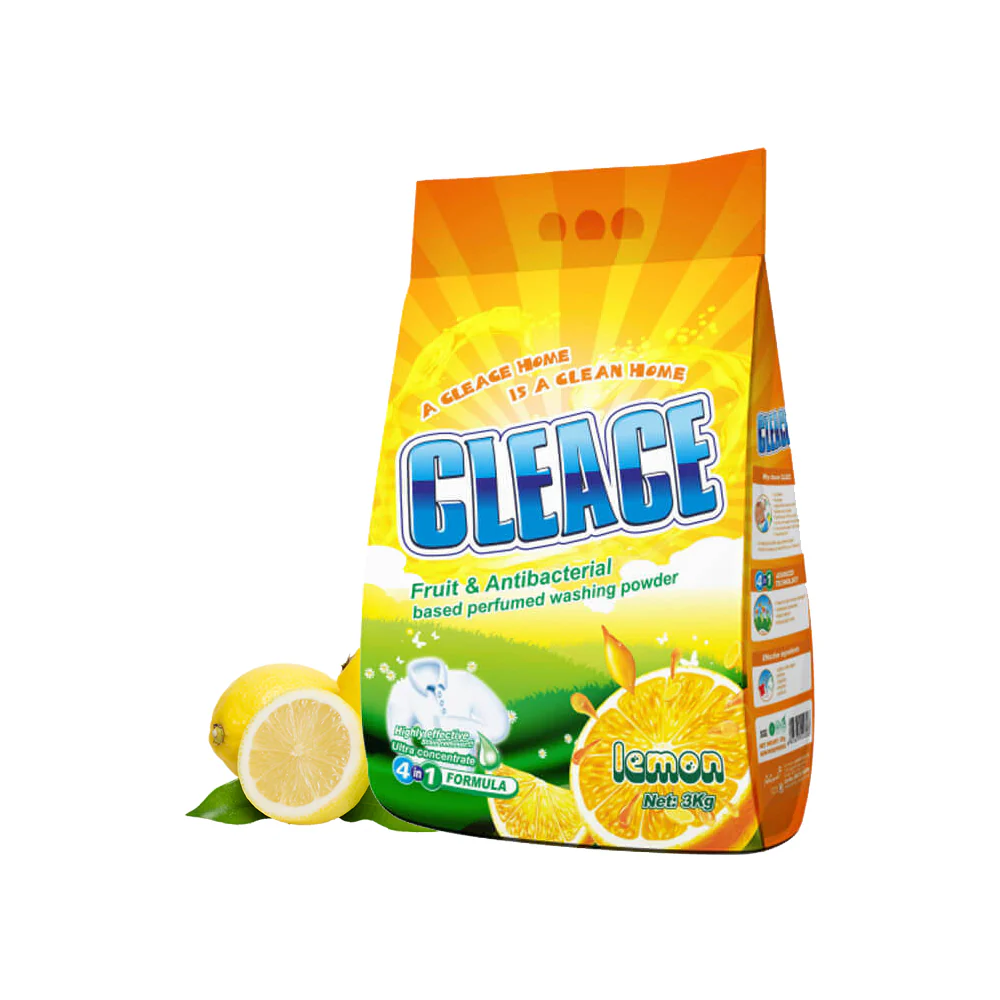 CLEACE Lemon Freshness Antibacterial Washing Powder (3kg) - Image 4