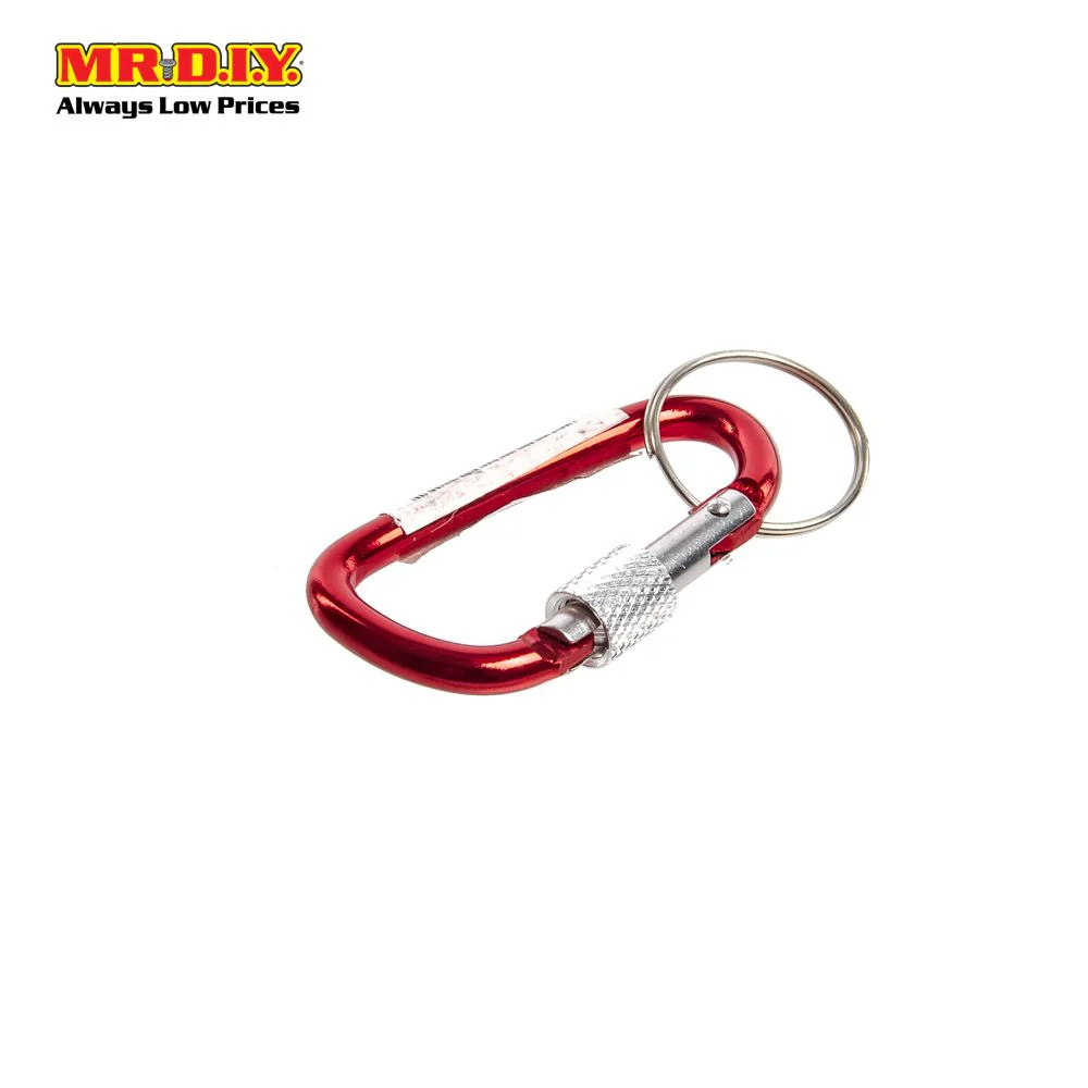 (MR.DIY) Lockable Carabiner D-Shape Aluminium Clip Snap Spring Fast Link Hook Buckle (5.5cm) - Image 6