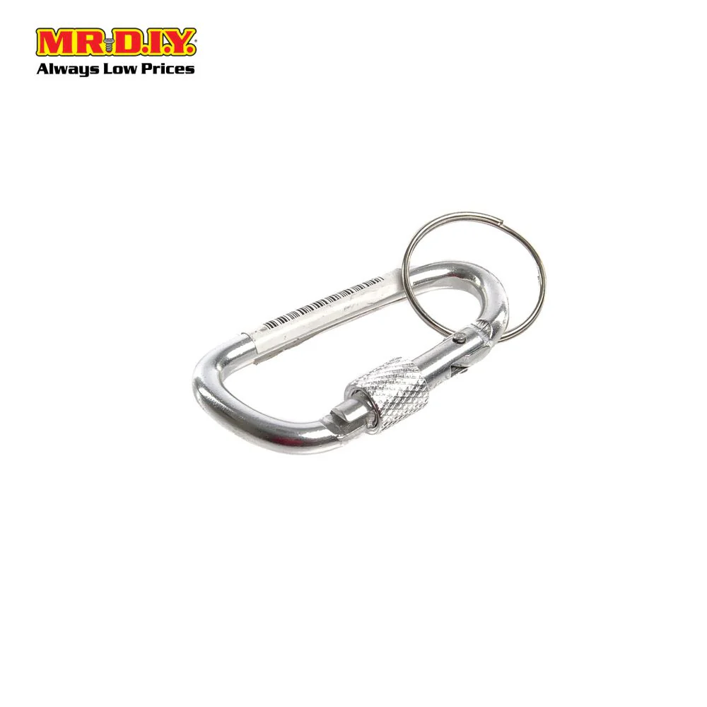 (MR.DIY) Lockable Carabiner D-Shape Aluminium Clip Snap Spring Fast Link Hook Buckle (5.5cm) - Image 9