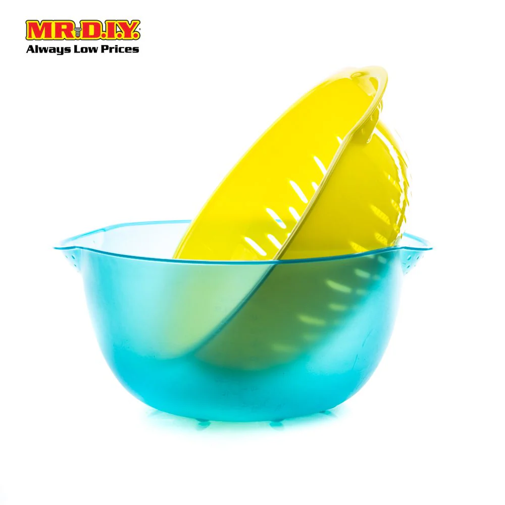 (MR.DIY) Colander with Bowl Set (30cm X 14.5cm) - Image 3