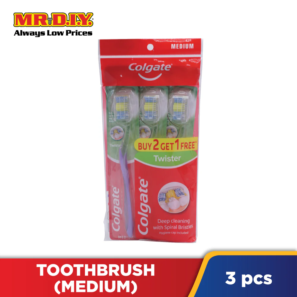 COLGATE Twister Medium Buy 2 Free 1 (Polybag) - Image 2