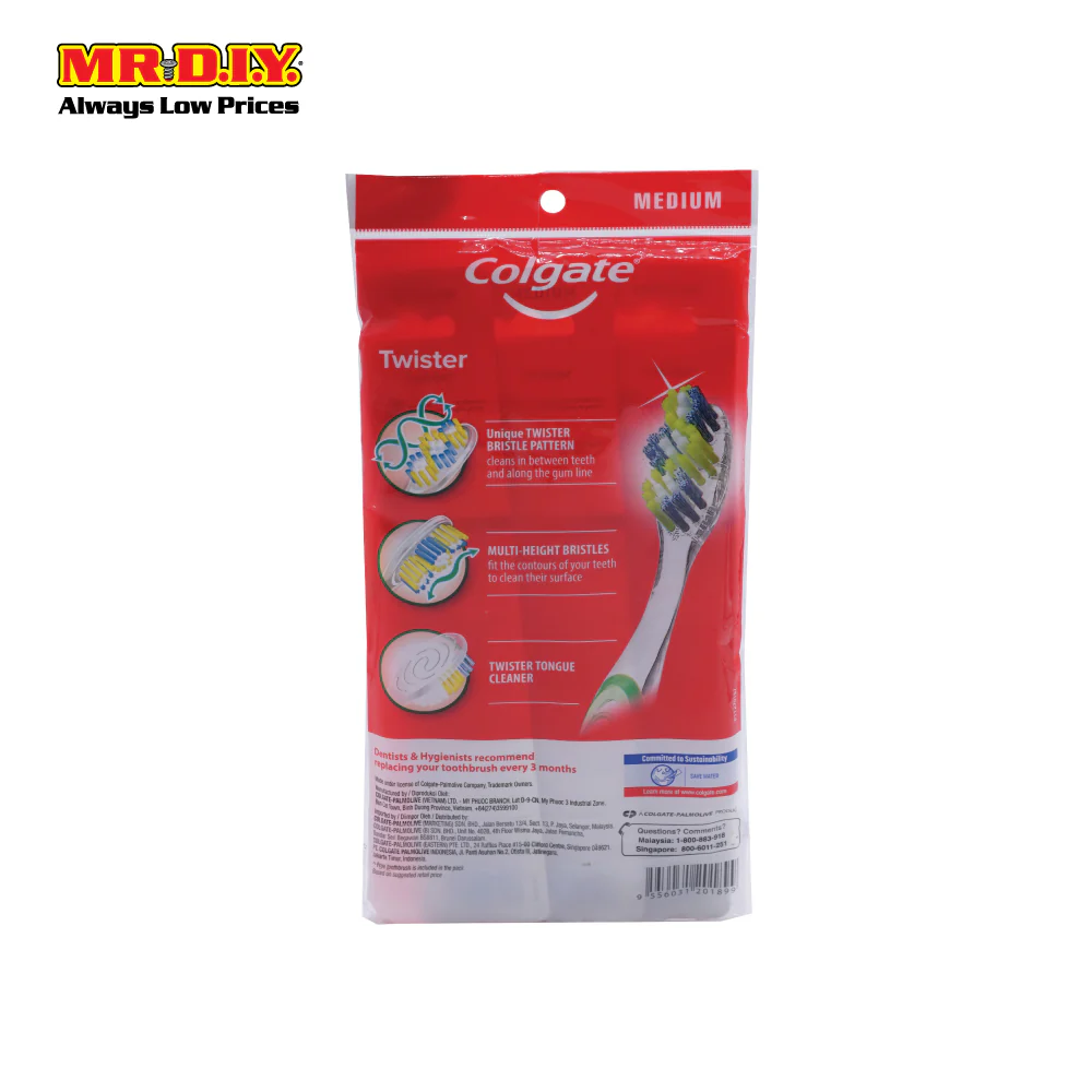 COLGATE Twister Medium Buy 2 Free 1 (Polybag) - Image 3