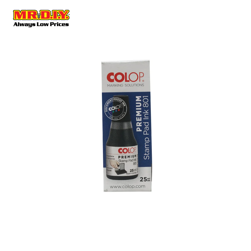 COLOP Stamp Pad Refill Ink- Black - Image 2