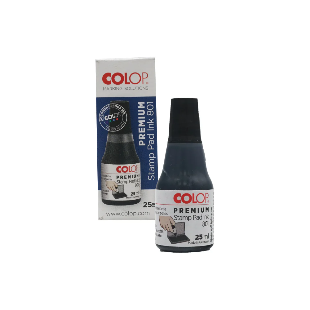 COLOP Stamp Pad Refill Ink- Black - Image 4