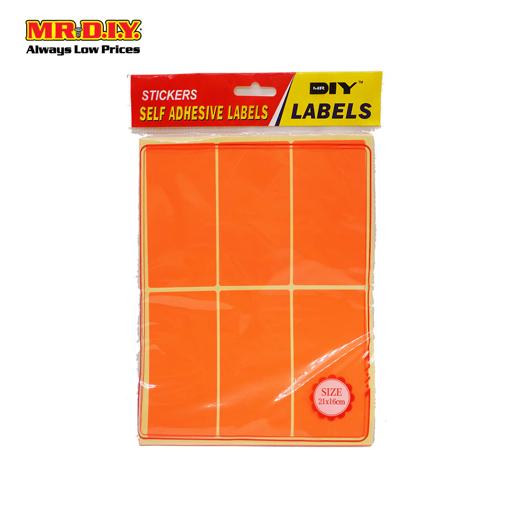 COLOUR LABEL STICKER 50*100MM 10PCS - Image 2