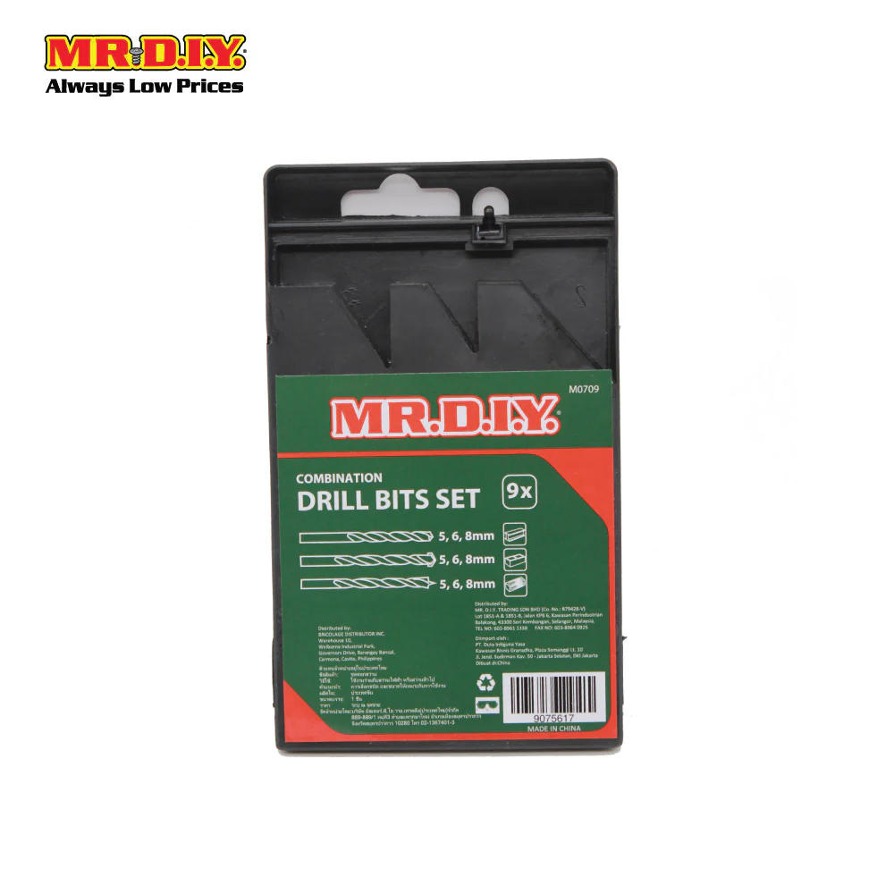 Combination Drill Bits 9pcs M0709 - Image 2