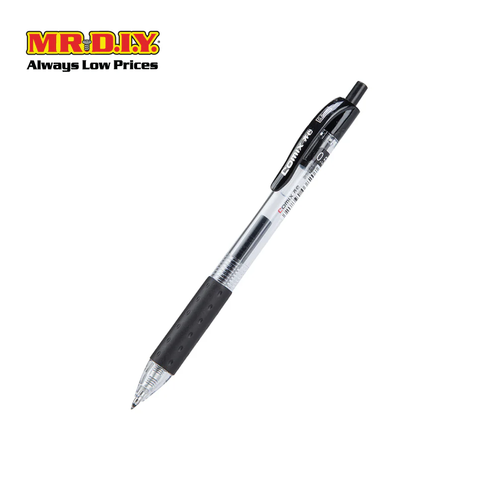COMIX 0.5 Gel-Ink Pen Black (12 pieces) - Image 2