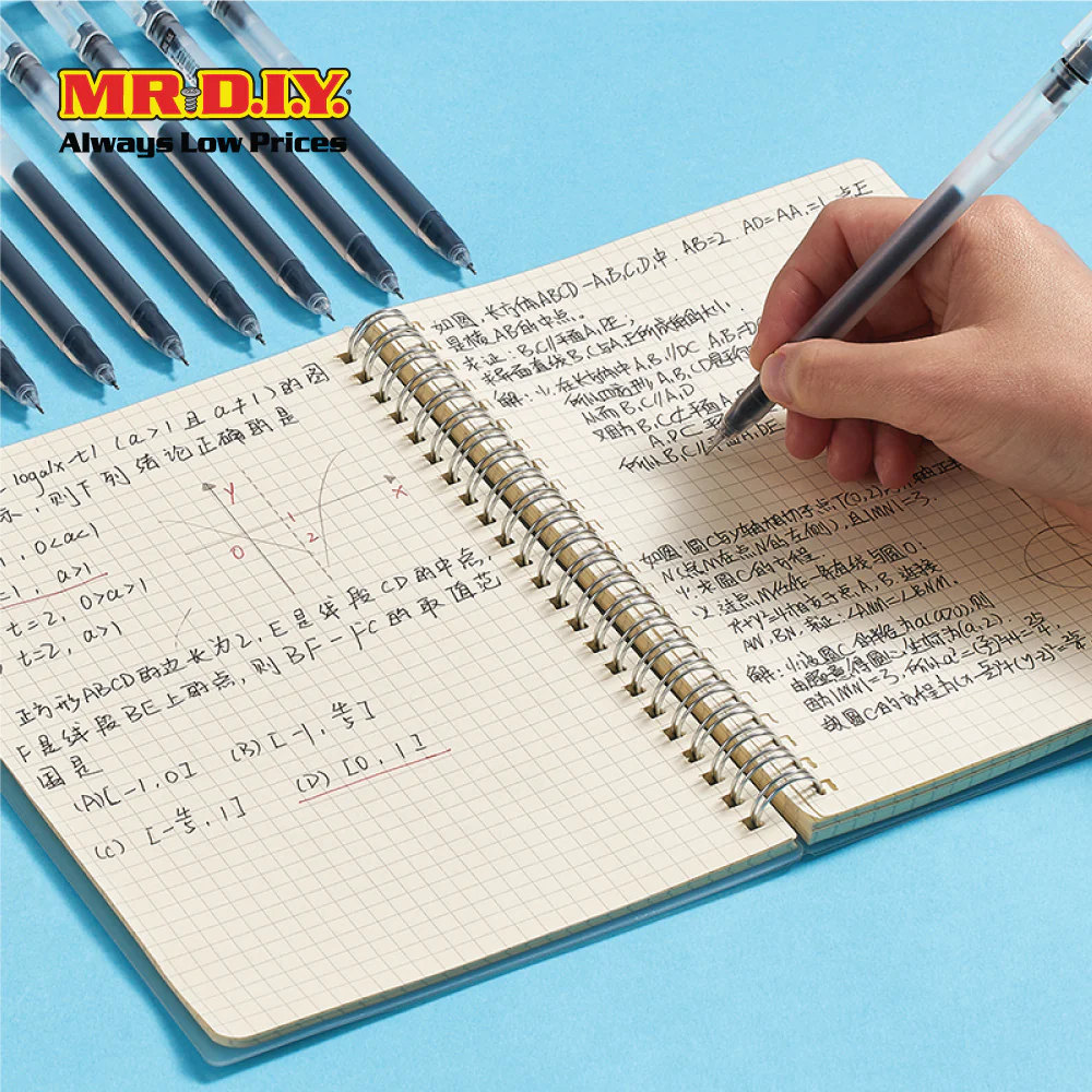 [BEST SELLER] COMIX 0.5 Gel Pen Black (12 pieces) - Image 4