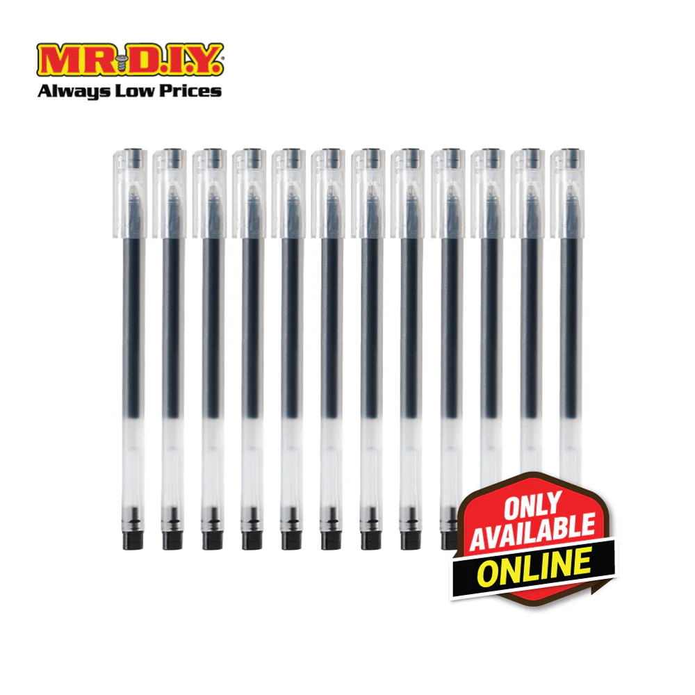 [BEST SELLER] COMIX 0.5 Gel Pen Black (12 pieces) - Image 6