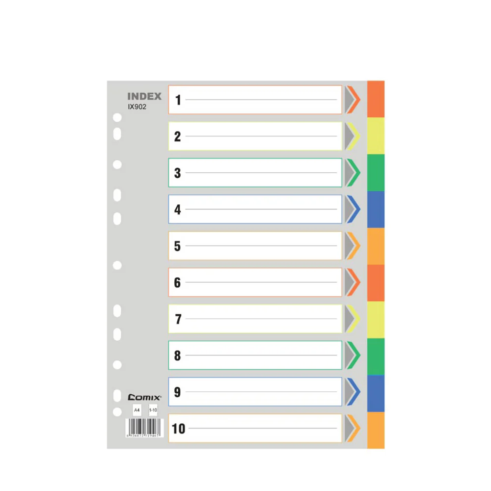 COMIX A4 Index Divider Paper (10 pieces) - Image 6