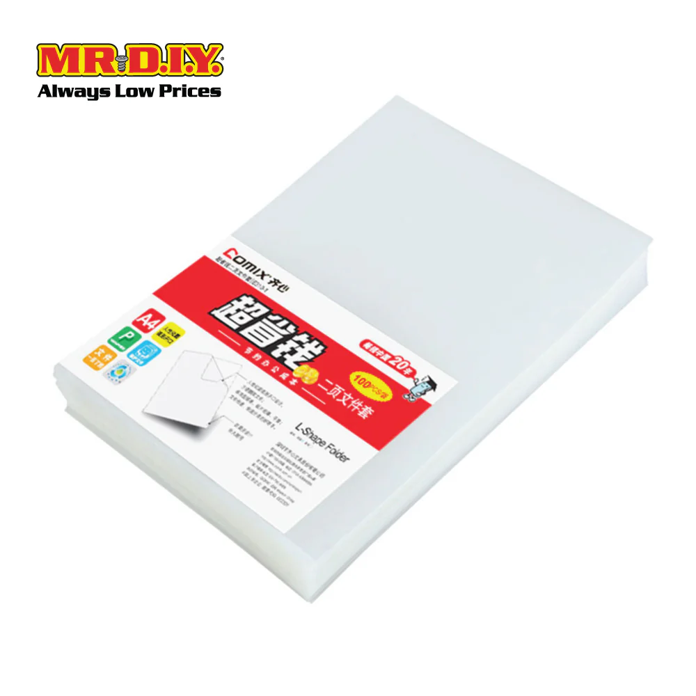 [BEST SELLER] COMIX  A4 L-Shape Folder (10 pieces) - Image 3