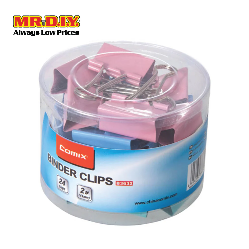 COMIX Color Binder Clip (24 pieces)(41mm) - Image 3