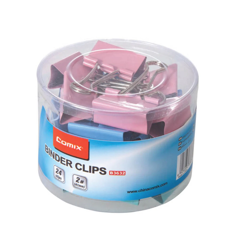 COMIX Color Binder Clip (24 pieces)(41mm) - Image 4