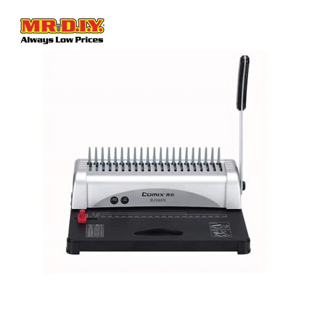 COMIX Comb Binding Machine Max Punch 12 sheets (370x260x335) - Image 4