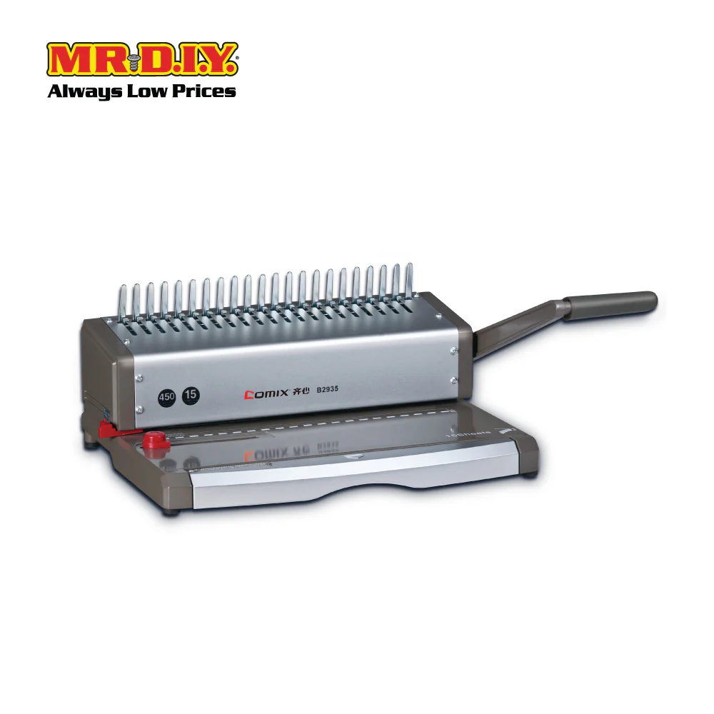 COMIX A4 Heavy Duty Comb Binding Machine (Punch 15 Sheets) - Image 2