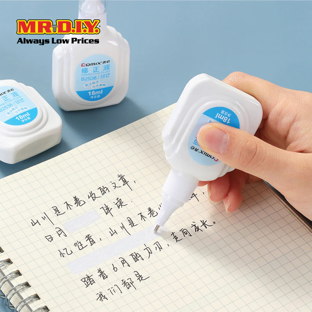 COMIX Correction Pen (12 pieces)(18ml) - Image 3