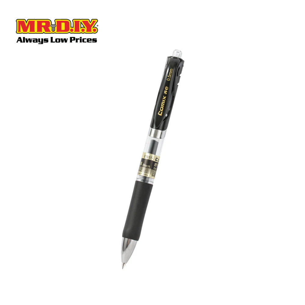 COMIX Gold Gel Pen Black (30 pieces) - Image 2