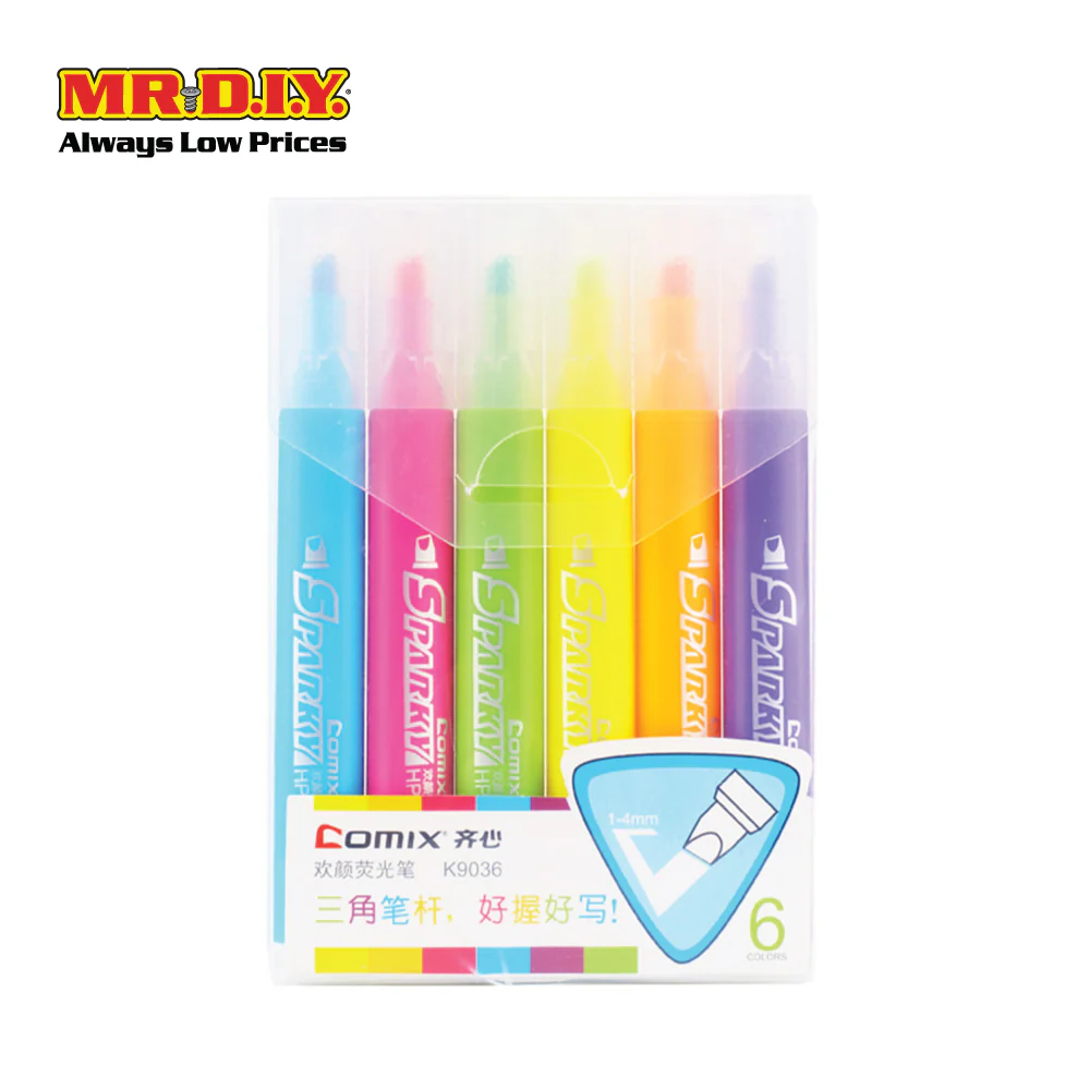 COMIX Highlighter (6 pieces)(1-5mm) - Image 2