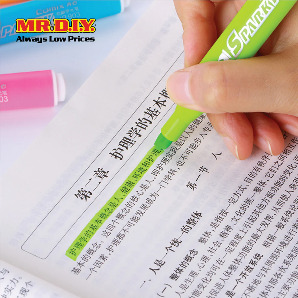 COMIX Highlighter (6 pieces)(1-5mm) - Image 3