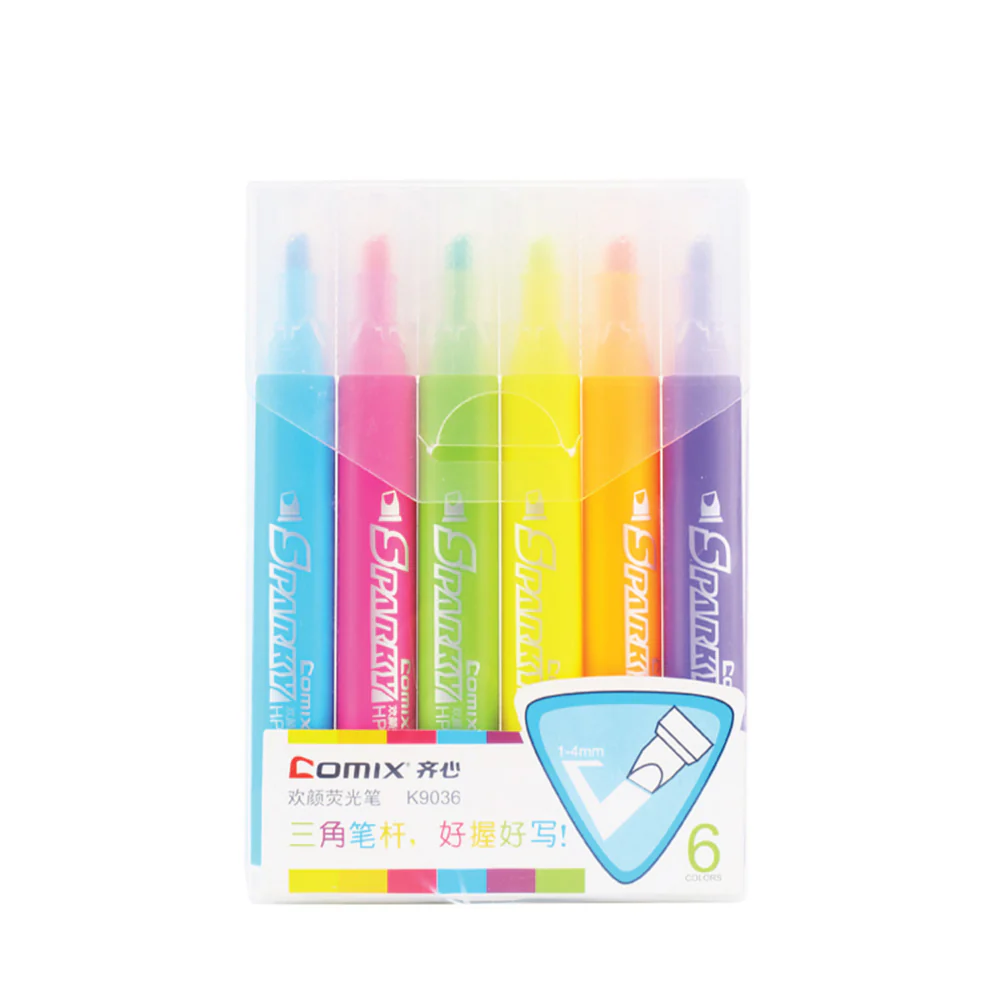 COMIX Highlighter (6 pieces)(1-5mm) - Image 7