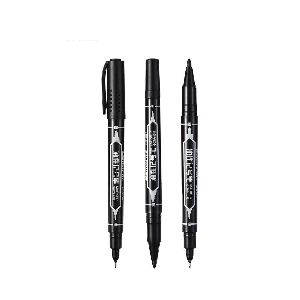 COMIX Marker Pen Black (12 pieces)(0.5-1.5mm) - Image 3