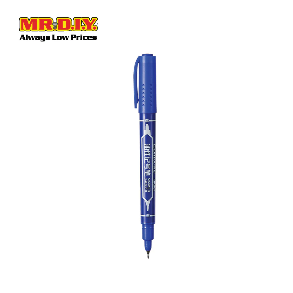 COMIX Marker Pen Blue (12 pcs)(0.5-1.5mm) - Image 2