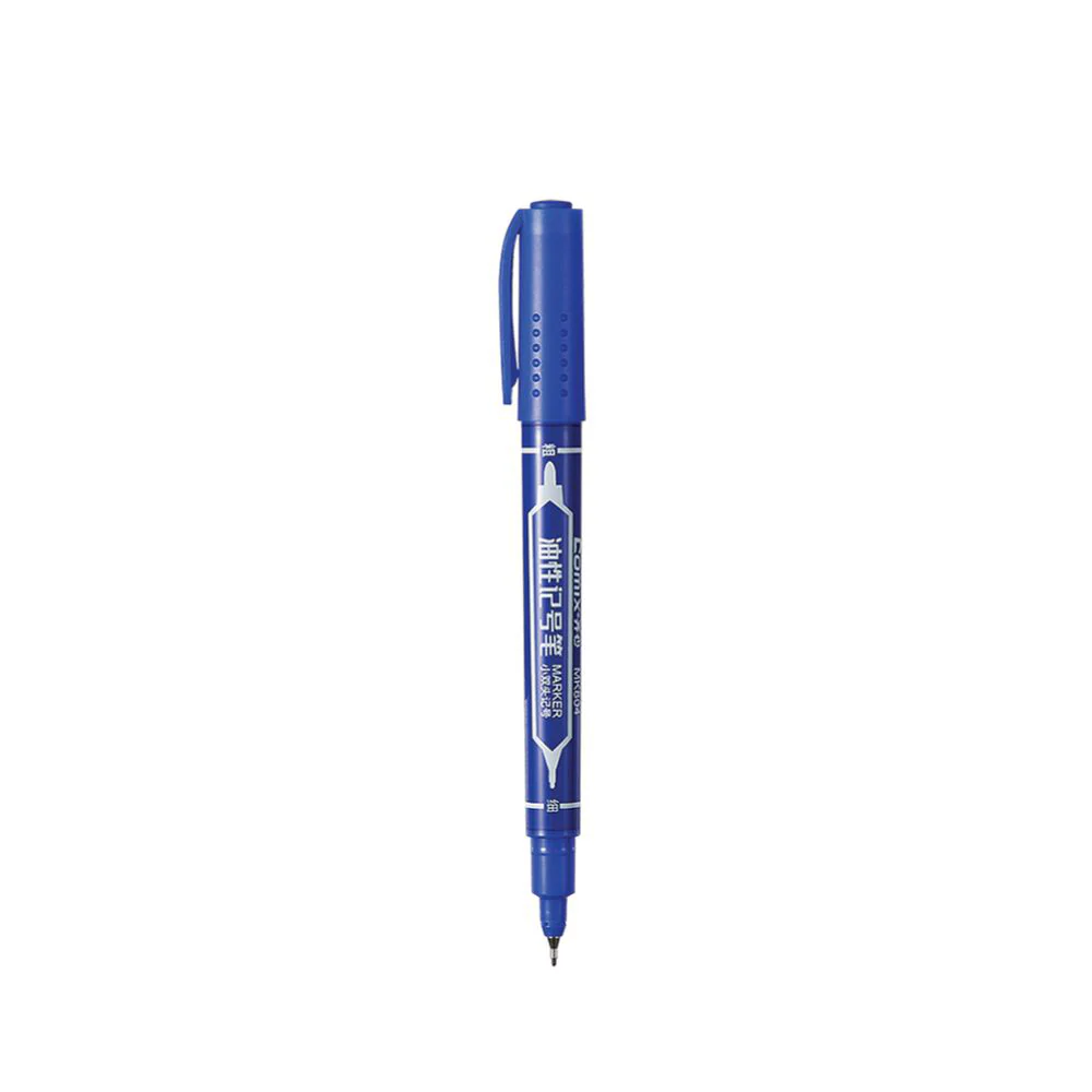 COMIX Marker Pen Blue (12 pcs)(0.5-1.5mm) - Image 3